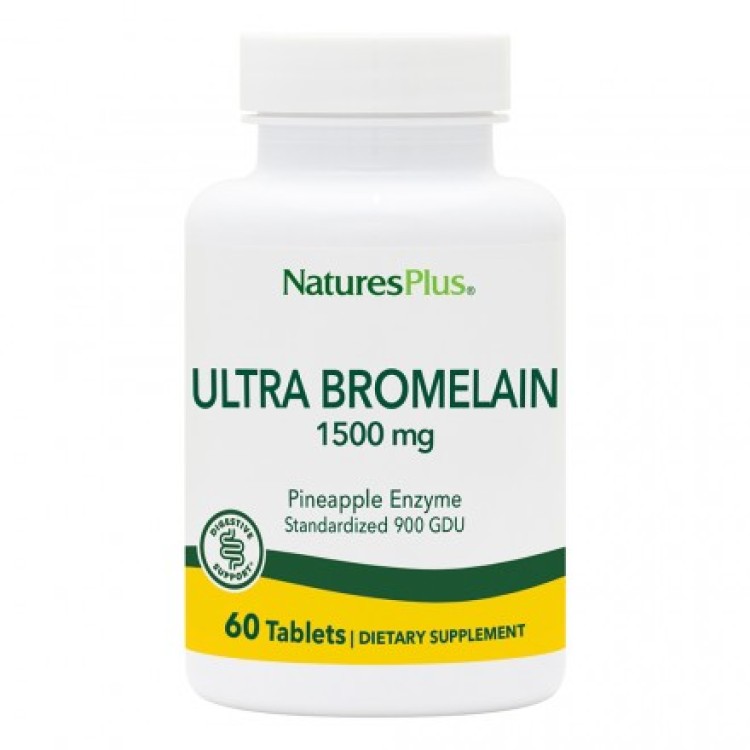 Nature's Plus Ultra Bromelain 1500mg 60 ταμπλέτες Βότανα-Φυτικά εκχυλίσματα