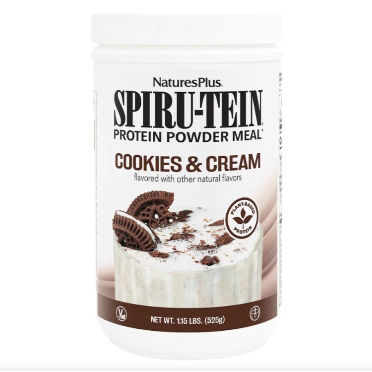 Nature's Plus Spiru-Tein Shake 1.15lbs 525gr Cookies & Cream Πρωτείνες-Αμινοξέα