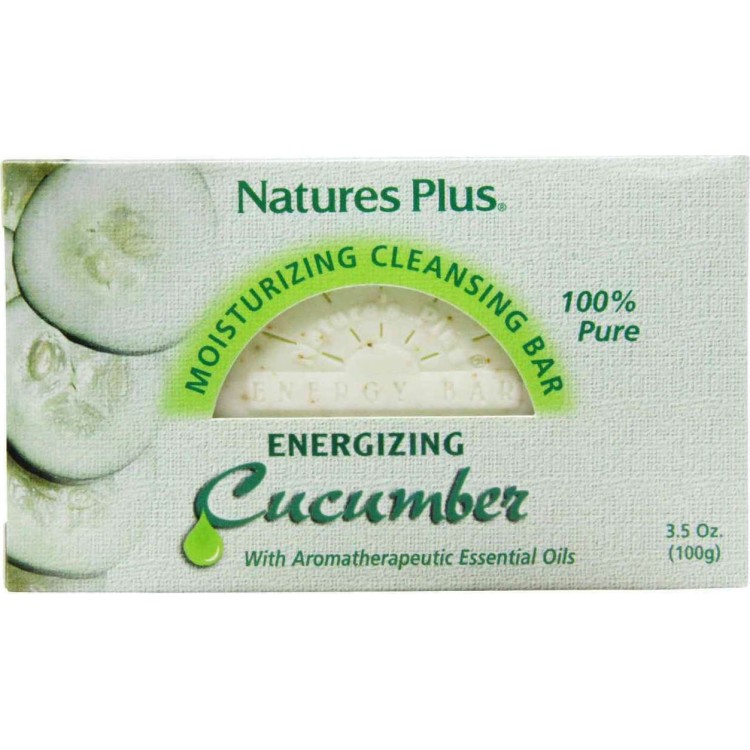 Nature's Plus Cucumber Moisturizing Cleansing Bar 100gr Αφρόλουτρα/Σαπούνια Σώματος