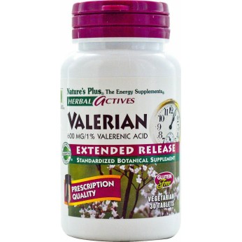 Nature's Plus Herbal Actives Valerian Extended Release 600mg 30 ταμπλέτες
