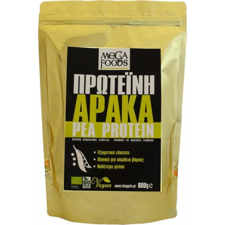 Mega Foods Pea Protein Χωρίς Γλουτένη & Λακτόζη 800gr Πρωτείνες-Αμινοξέα