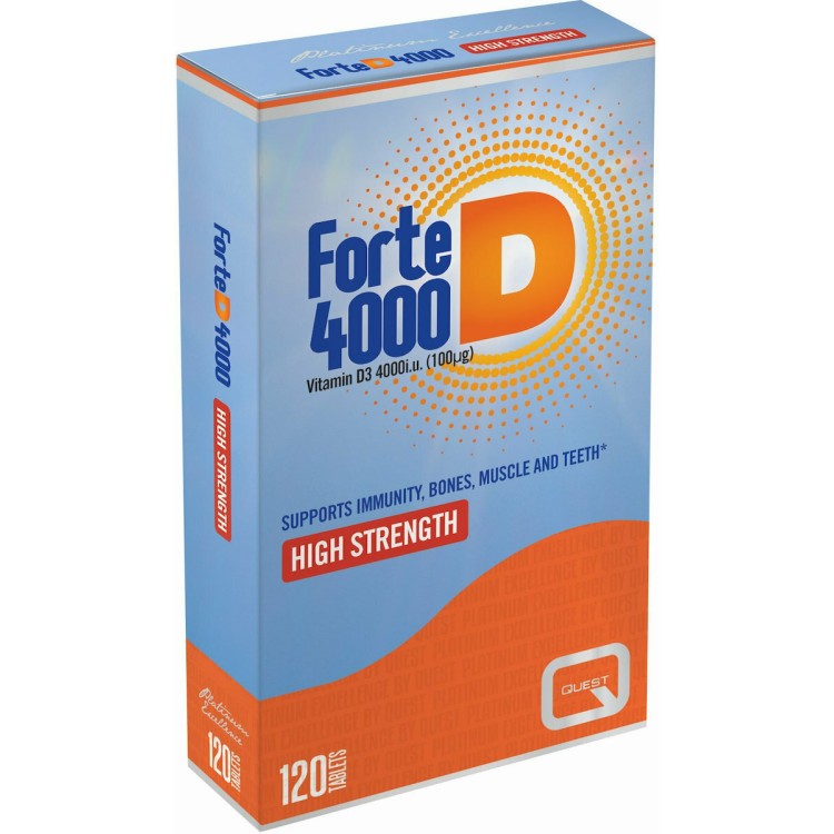 Quest Naturapharma Forte D3 4000iu 100mg 120 ταμπλέτες