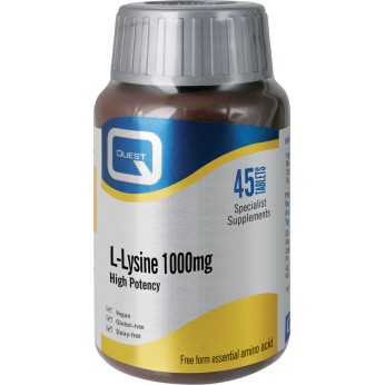 Quest Naturapharma L-Lysine 1000mg 45 ταμπλέτες