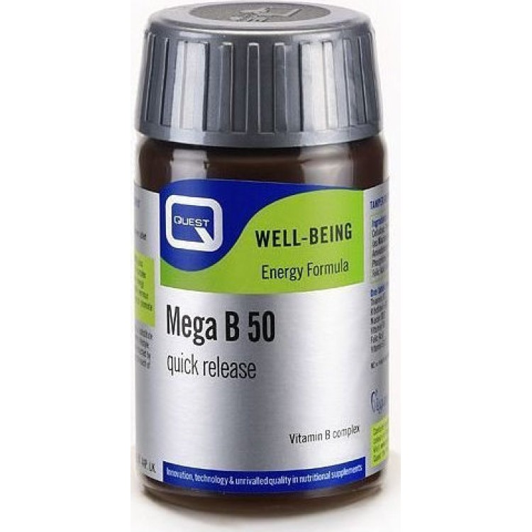 Quest Naturapharma Mega B-50 Quick Release 60 ταμπλέτες
