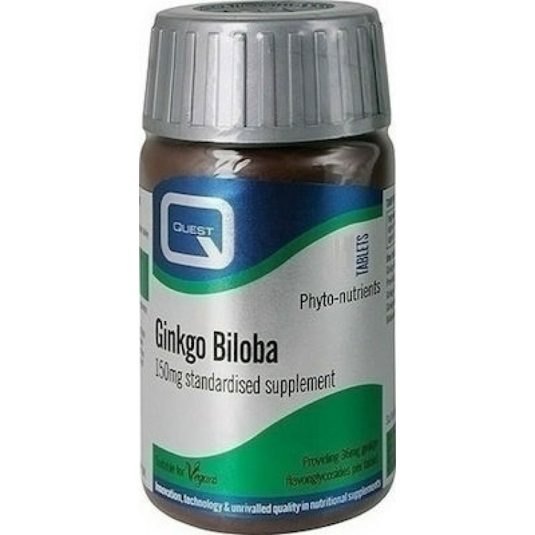 Quest Naturapharma Ginkgo Biloba 150mg Extract 60 ταμπλέτες