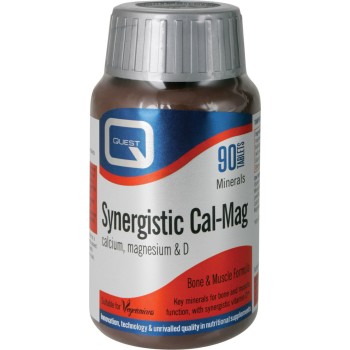 Quest Naturapharma Synergistic Cal-Mag 90 ταμπλέτες