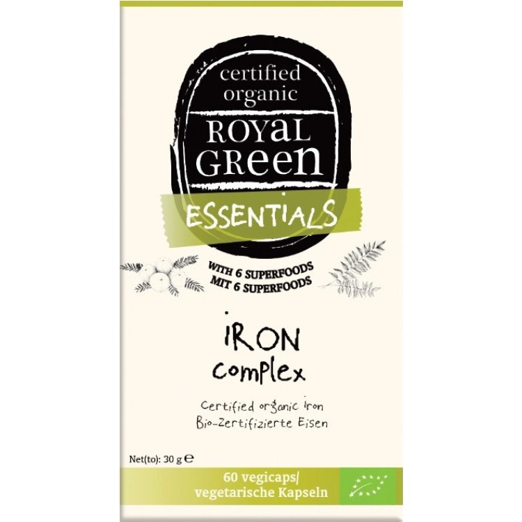 Royal Green Organic Iron Complex 60 φυτικές κάψουλες