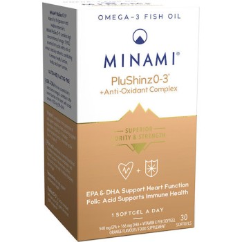 Minami PluShinzO-3 Ιχθυέλαιο 30 μαλακές κάψουλες