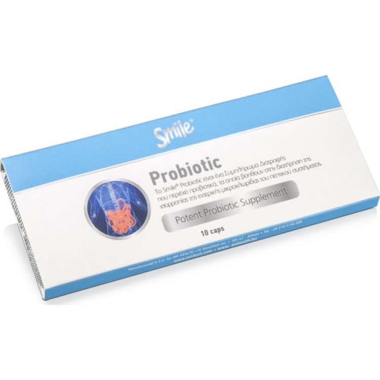 Smile Probiotic 10b με Προβιοτικά & Πρεβιοτικά 10 Κάψουλες