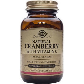 Solgar Cranberry Extract with Vitamin C 60 φυτικές κάψουλες