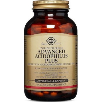 Solgar Advanced Acidophilus Plus 120 φυτικές κάψουλες