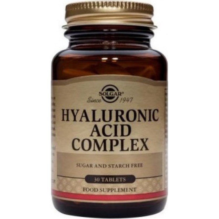 Solgar Hyaluronic Acid Complex 120mg 30 ταμπλέτες Ειδικά Συμπληρώματα