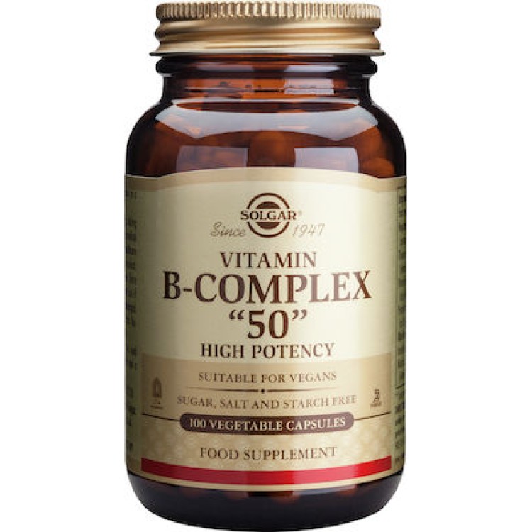 Solgar B-Complex "50" 100 φυτικές κάψουλες