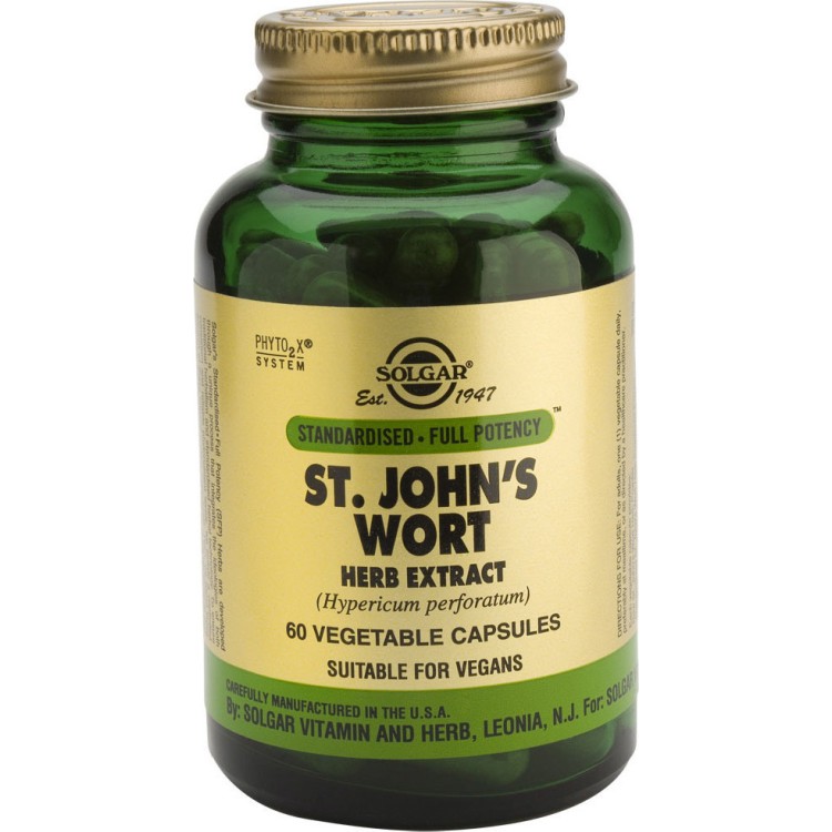 Solgar SFP St. John's Wort Herb Extract 175mg 60 veg φυτικές κάψουλες