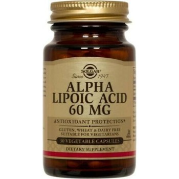 Solgar Alpha Lipoic Acid 60mg 30 φυτικές κάψουλες