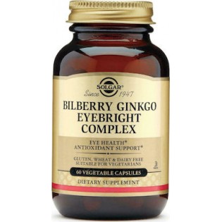 Solgar Bilberry Ginkgo Eyebright Complex 60 φυτικές κάψουλες