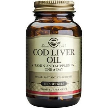 Solgar Cod Liver Oil 100 μαλακές κάψουλες