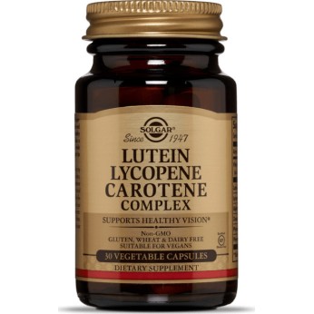 Solgar Lutein Lycopene Carotene Complex 30 φυτικές κάψουλες