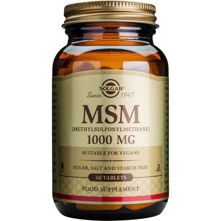 Solgar MSM 1000mg 60 ταμπλέτες