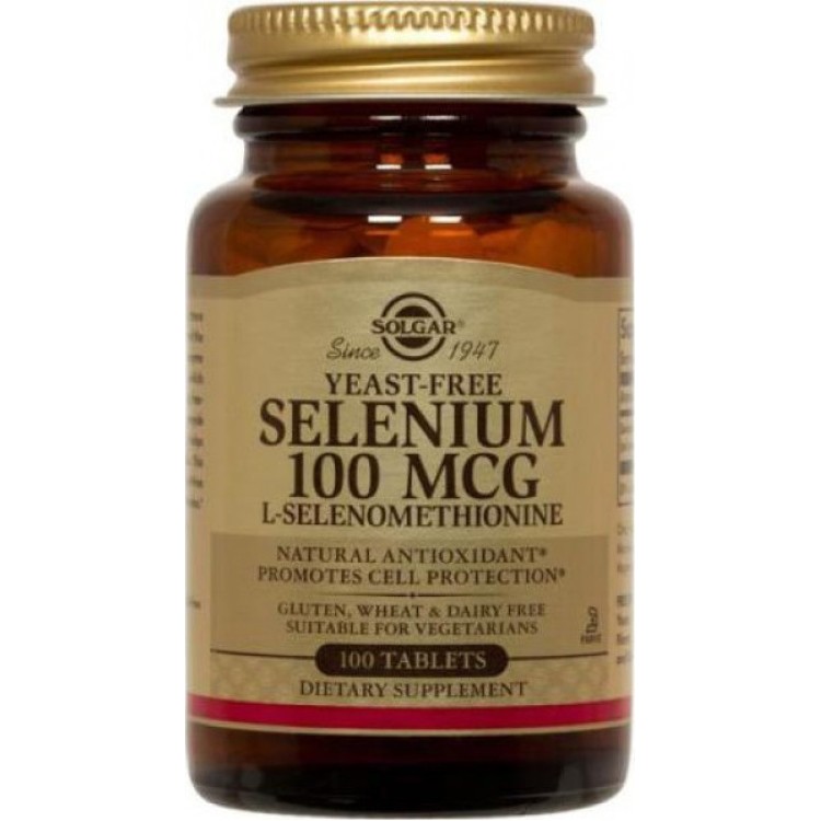 Solgar Selenium 100μg 100 ταμπλέτες Αντιοξειδωτικά