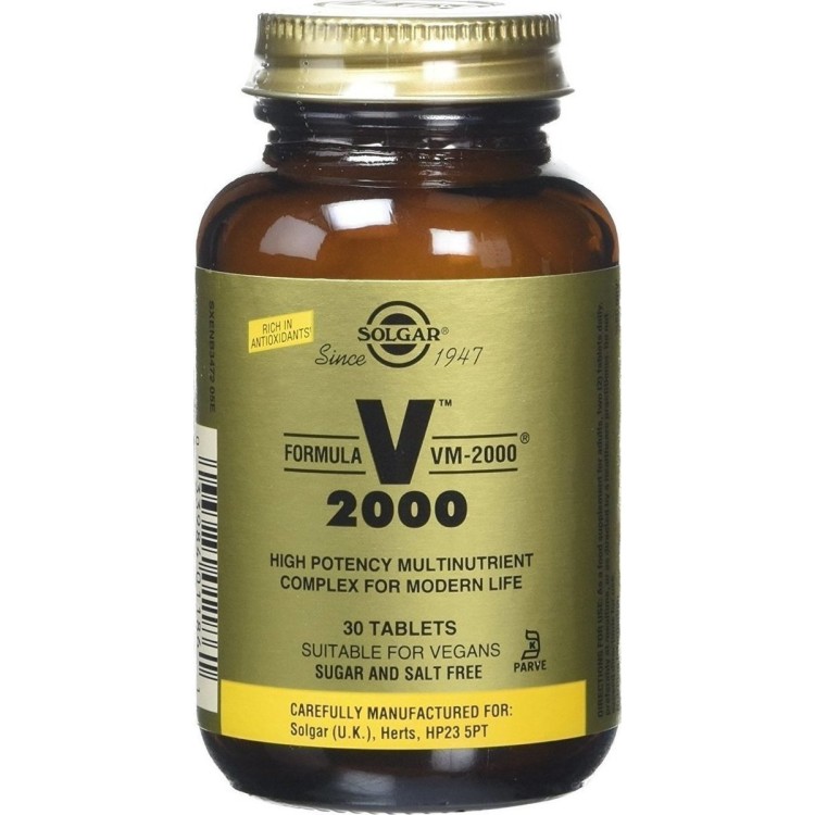 Solgar Formula VM-2000 30 ταμπλέτες Βιταμίνες ,Πολυβιταμίνες