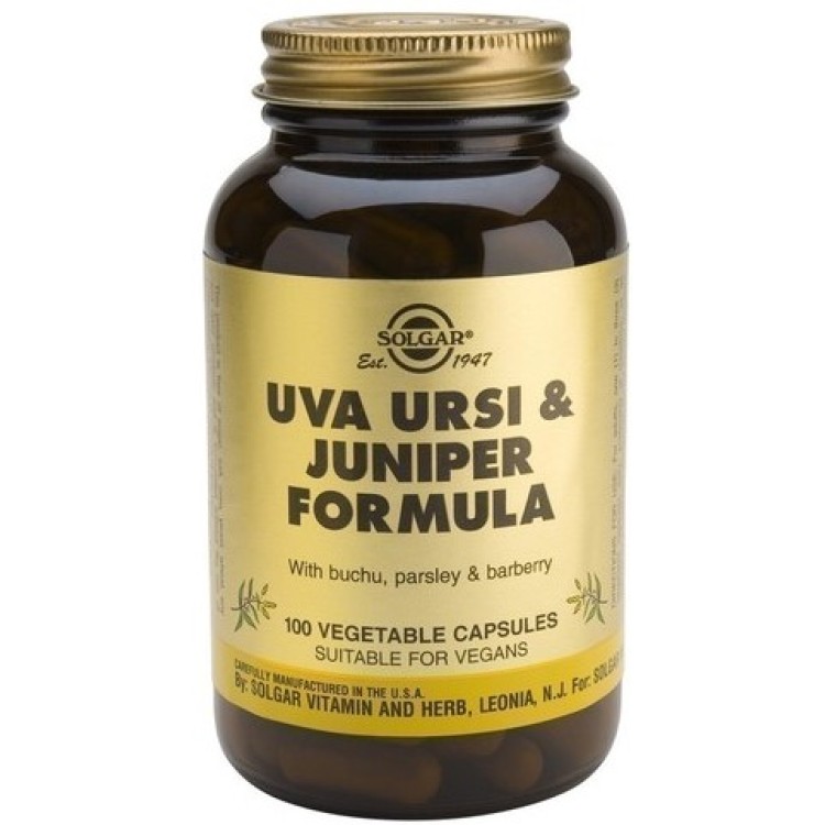 Solgar Uva Ursi & Juniper Formula 100 φυτικές κάψουλες
