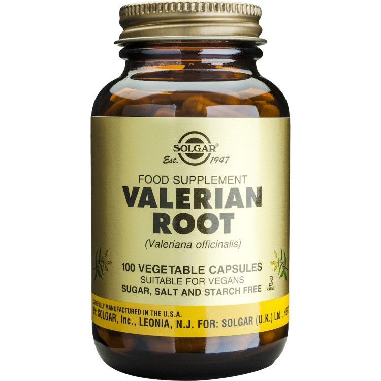 Solgar Valerian Root 100 φυτικές κάψουλες Βότανα-Φυτικά εκχυλίσματα