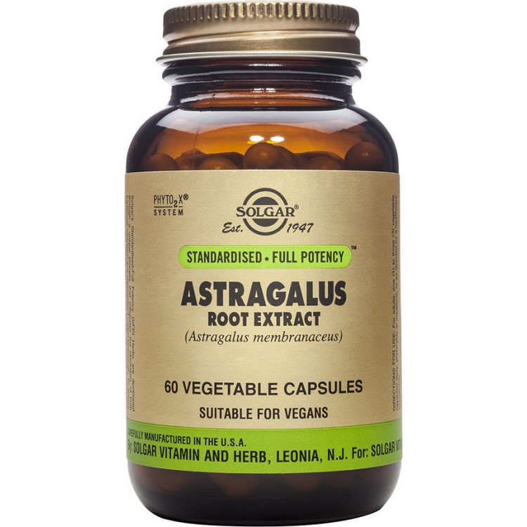 Solgar SFP Astragalus Root Extract 60 φυτικές κάψουλες Βότανα-Φυτικά εκχυλίσματα