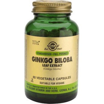 Solgar Ginkgo Biloba Leaf Extract 60 φυτικές κάψουλες