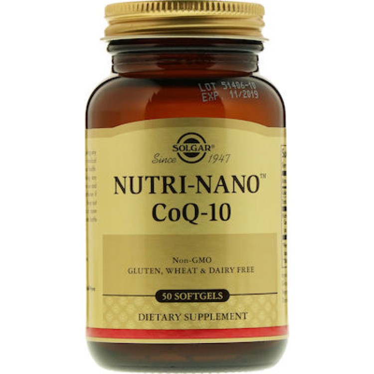 Solgar Nutri-Nano CoQ10 3.1x 50 μαλακές κάψουλες