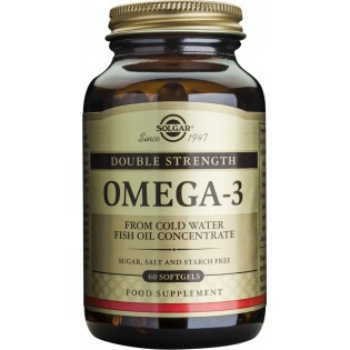 Solgar Double Strength Omega 3 60 μαλακές κάψουλες