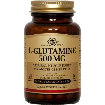 Solgar L-Glutamine 500mg 50 φυτικές κάψουλες