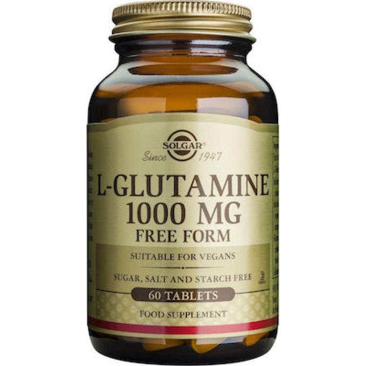 Solgar L-Glutamine 1000mg 60 ταμπλέτες Πρωτείνες-Αμινοξέα