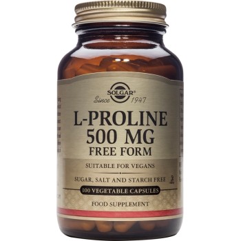 Solgar L-Proline 500mg 100 φυτικές κάψουλες