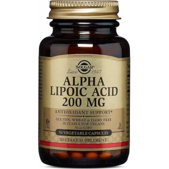 Solgar Alpha Lipoic Acid 200mg 50 φυτικές κάψουλες