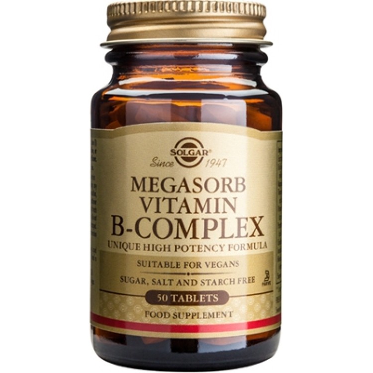 Solgar Megasorb Vitamin B-Complex 50 ταμπλέτες