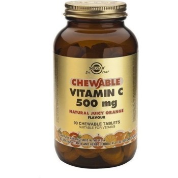 Solgar Chewable Vitamin C 500mg Orange 90 μασώμενες ταμπλέτες