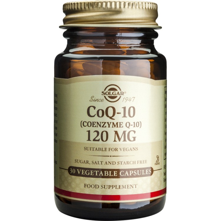 Solgar Vegetarian CoQ-10 120mg 30 φυτικές κάψουλες