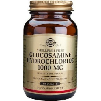 Solgar Glucosamine HCL 1000mg 60 ταμπλέτες