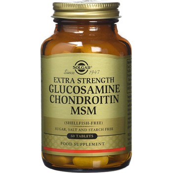 Solgar Extra Strength Glucosamine Chondroitin MSM 60 ταμπλέτες