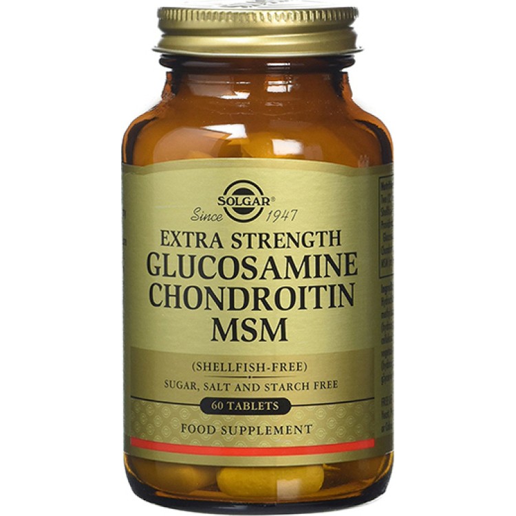 Solgar Extra Strength Glucosamine Chondroitin MSM 60 ταμπλέτες Ειδικά Συμπληρώματα
