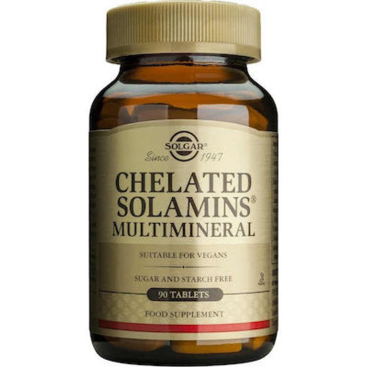 Solgar Chelated Solamins Multimineral 90 ταμπλέτες