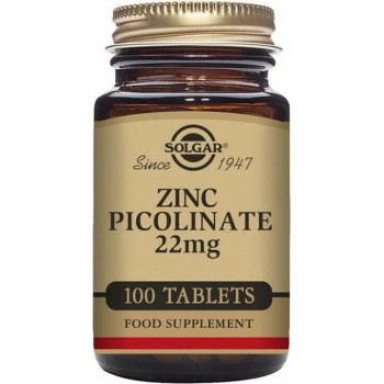 Solgar Zinc Picolinate 22mg 100 ταμπλέτες