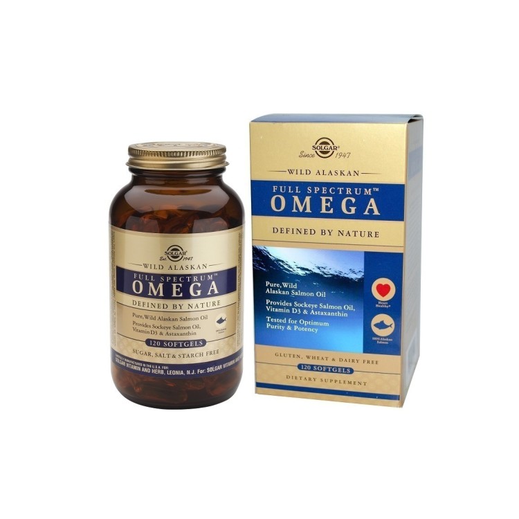 Solgar Wild Alaskan Full Spectrum Omega 120 μαλακές κάψουλες