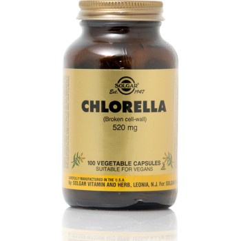 Solgar Chlorella 520mg 100 φυτικές κάψουλες