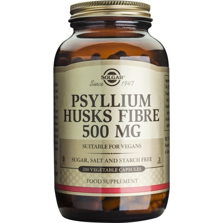 Solgar Psyllium Husks Fibre Caps 500mg 200 φυτικές κάψουλες Μέταλλα-Ιχνοστοιχεία