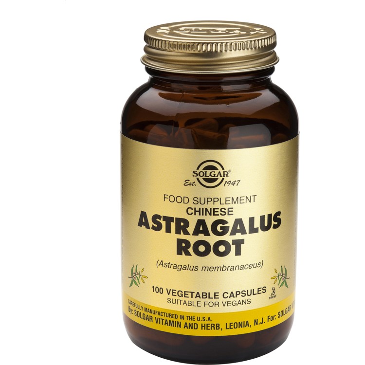 Solgar Astragalus 100 φυτικές κάψουλες Βότανα-Φυτικά εκχυλίσματα