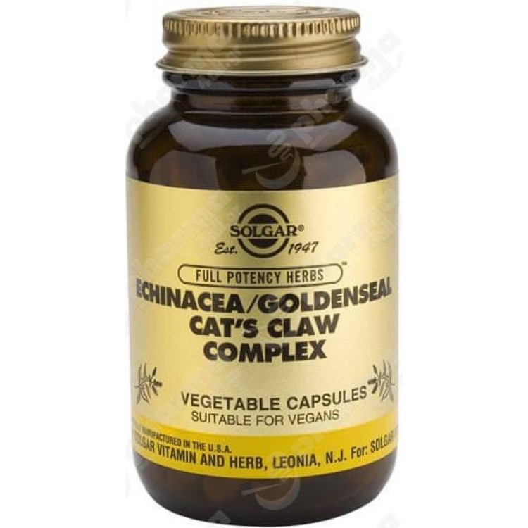 Solgar Echinacea/Goldenseal/Cat’s 30 φυτικές κάψουλες