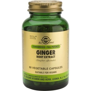 Solgar SFP Ginger Root Extract 60 φυτικές κάψουλες