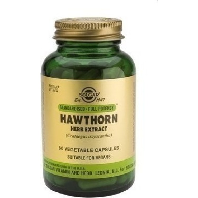 Solgar SFP Hawthorne Herb Extract 60 φυτικές κάψουλες Βότανα-Φυτικά εκχυλίσματα